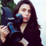 Mai Masri with camera 1998